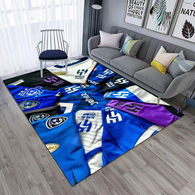 Roshn Saudi League football team Al Hilal SFC Neymar da Silva Santos Júnior carpet is suitable for living room and bedroom office decorative carpet K2