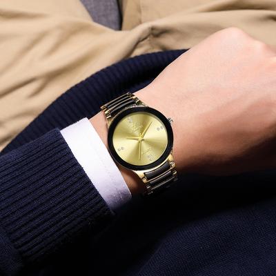 Fashion Men Quartz Watches New Simple Luxury Stainless Steel 1pc Business Watch  High Quality