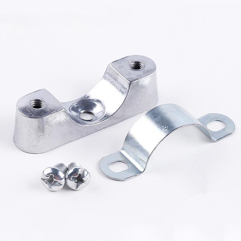 5/10Pcs 16/20/25/32/40/50Mm Aluminum Alloyl Off-Wall Code, Saddle Clip, Pipe Clamp, Pipe Bracket, Fixed Clip