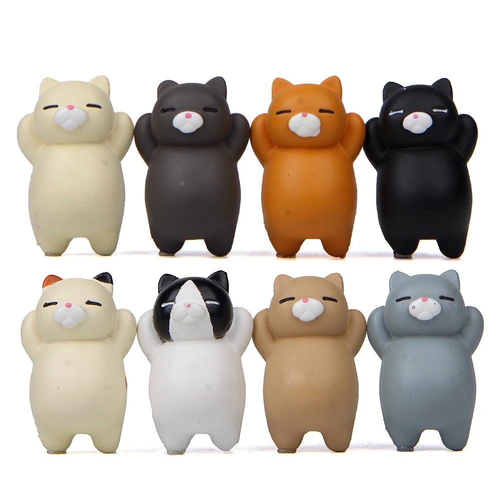 

8 шт./компл., милые самовосстанавливающиеся толстые кошки, миниатюры животных, мини-фигурки, террариум с мхом, микропейзаж, сделай сам, сказочное украшение сада
