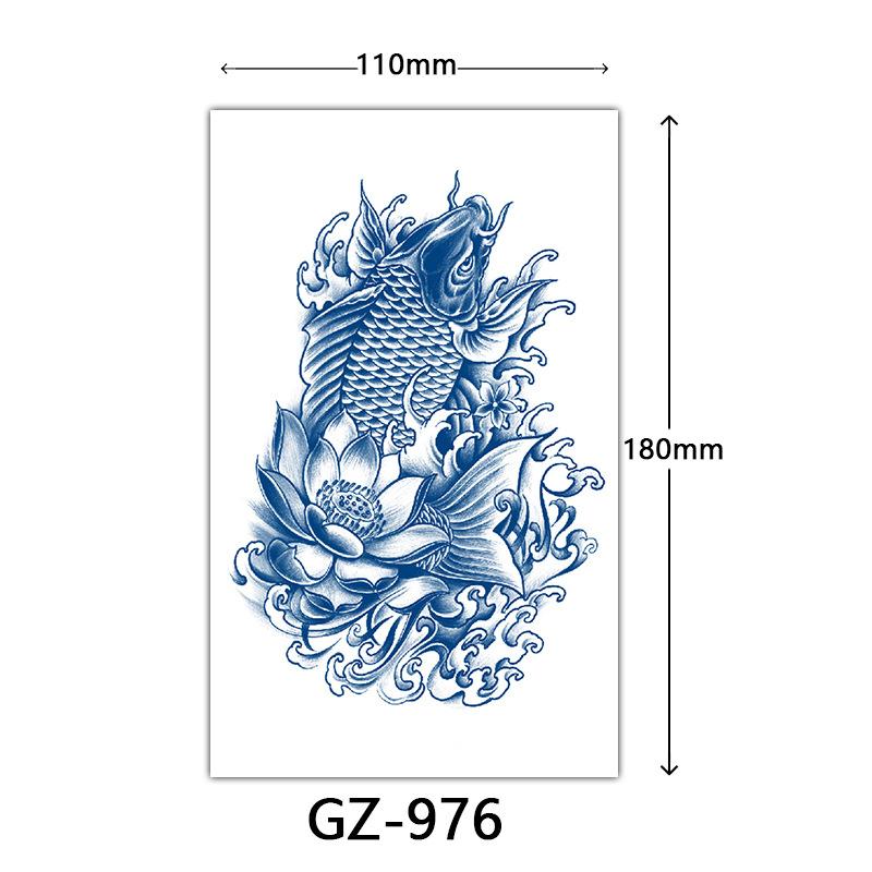 Juice Tattoo Stickers, Herbal Tattoo Stickers, Semi-Permanent English Letter Tattoo Stickers Tattoo