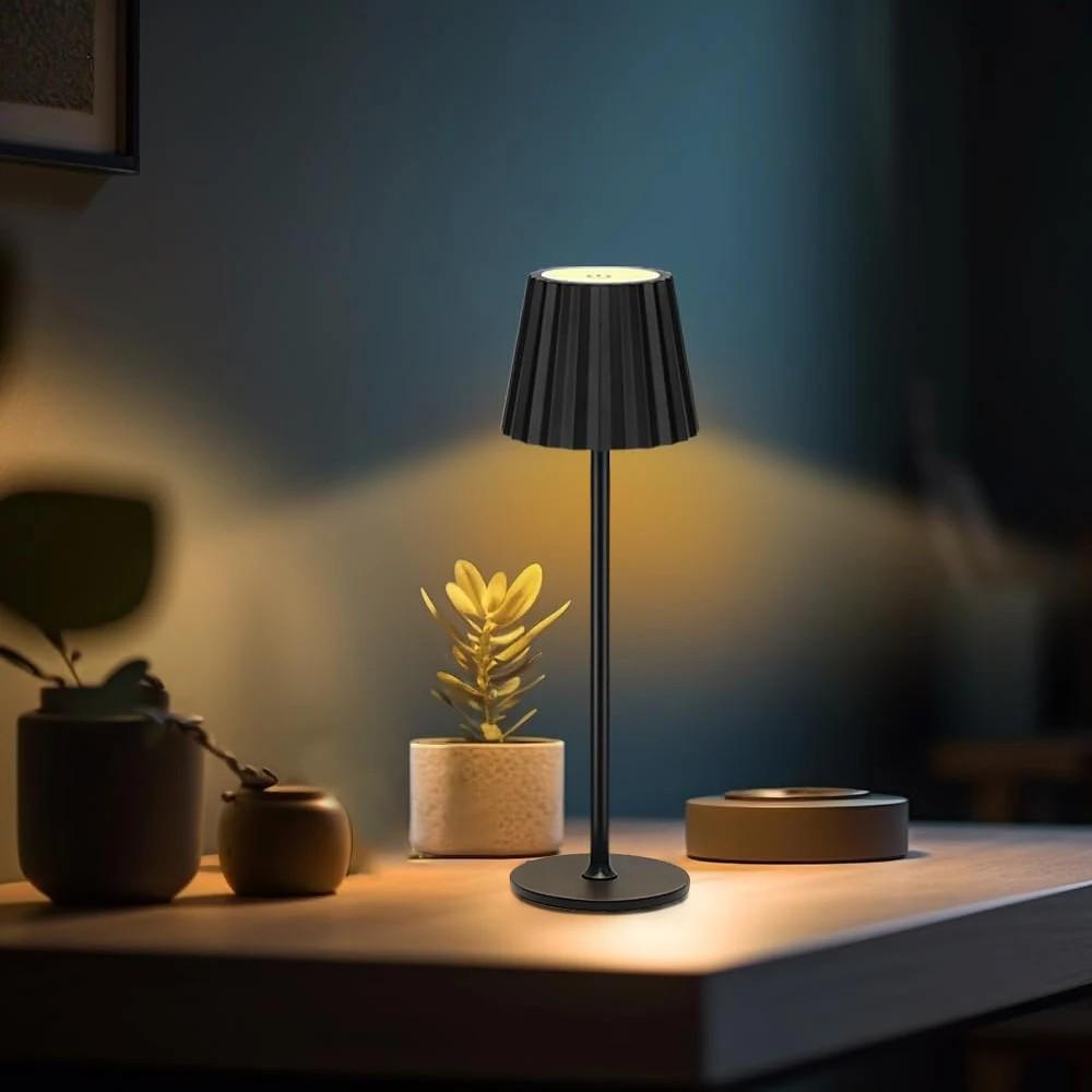 Retro Cafe USB Touch Desk Lamp with LED Eye Protection