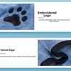 High Absorbency Dog Bathrobe Hooded Quick Drying Towel Dog Bath Towels  for Cleaning Grooming