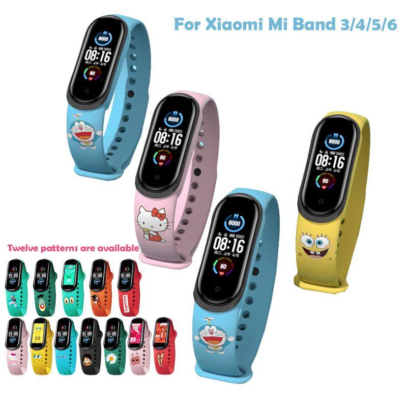 Silikonarmband für Xiaomi Mi Band 3/4/5/6 Verstellbares und bequemes Armband für Sport