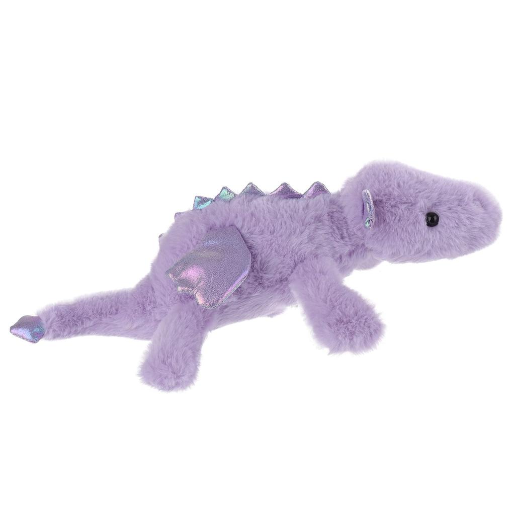 Apricot Lamb Purple Lying Dragon Plush Toy, Soft and Cute, Fluffy Purple Lying Dragon 38cm, Suitable for Boys and Girls