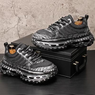 Herren Dad-Schuhe, atmungsaktive Sportschuhe, Retro-Plateausohlen, leichter Luxus und modische Freizeitschuhe b29