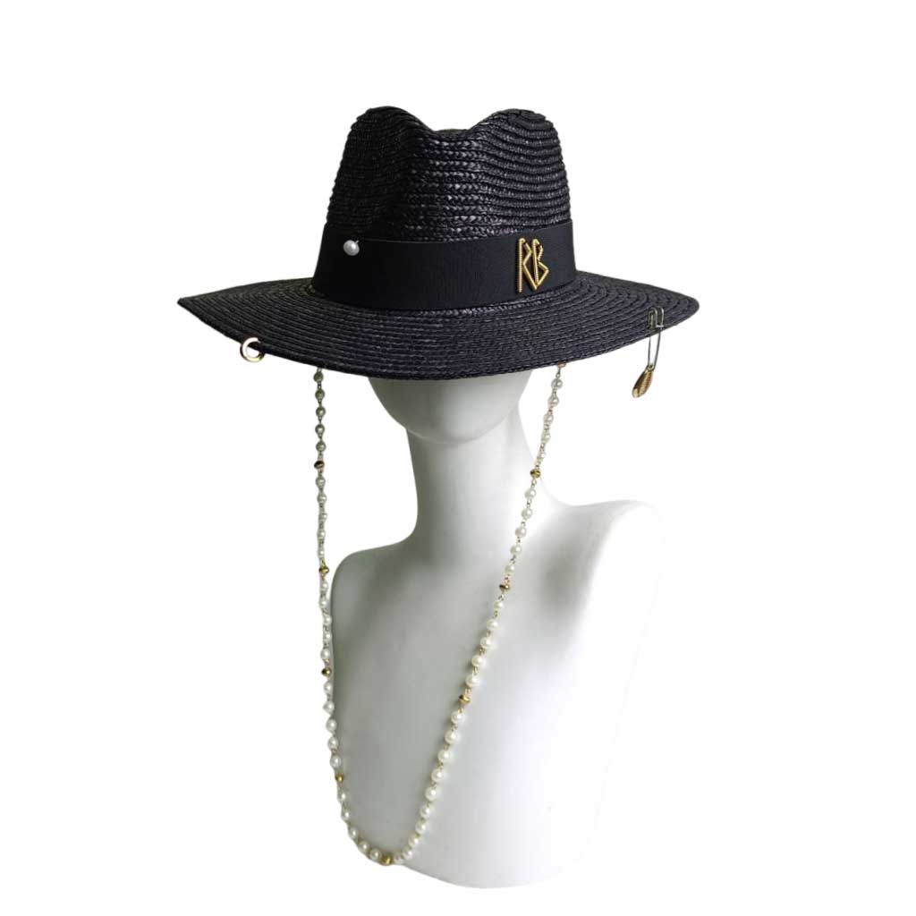 Chapeau de paille d'été pour femme Straw Rancher chapeau de soleil de vacances chapeau de soleil mode chapeau de soleil à chaîne de coquillages chapeau de soleil chapeaux pour femme