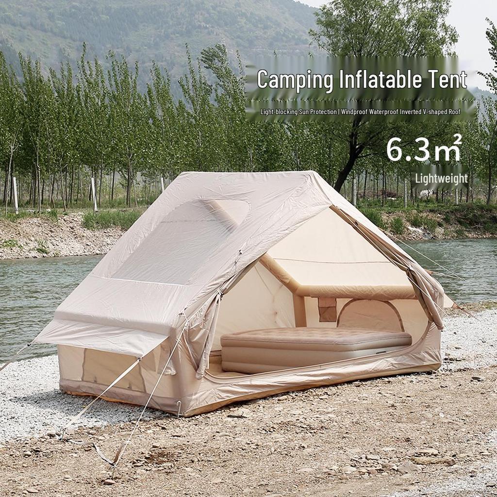 6.3 sqm All-Season Automatic Inflatable Tent for Outdoor Travel