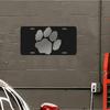 Dflat Aluminum License Plate Wall Art  Modern Paw Print Design Dustproof  Waterproof Metal Plaque for IndoorOutdoor Home