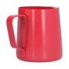 400ml PTFE Pointed Mouth Milk Frothing Jug Stainless Steel Coffee Jug for Home KitchenRed