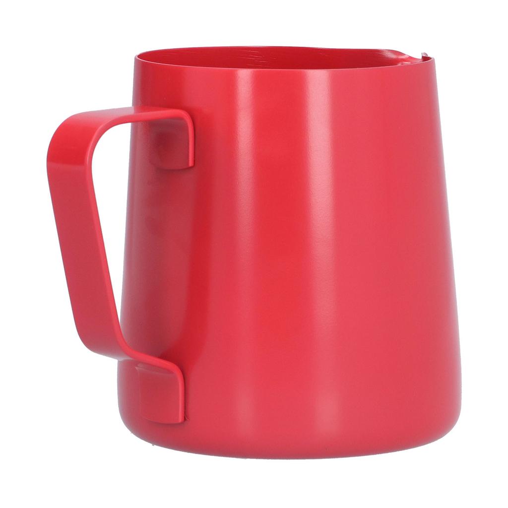 400ml PTFE Pointed Mouth Milk Frothing Jug Stainless Steel Coffee Jug for Home KitchenRed