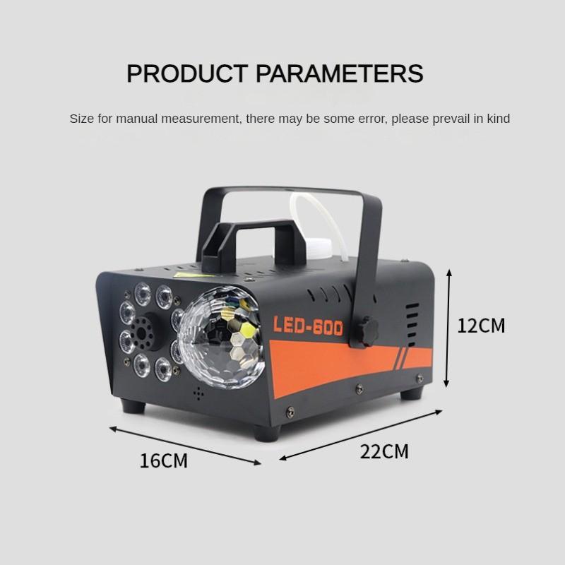 600W Halloween Smoke Generator Fog Maker Magic Ball Smoke Machine Small Portable Stage Effect Fogging Machine