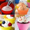 10 Pezzi Stampi per Muffin in Silicone Antiaderenti Stampo per Torta Qualità Alimentare Riutilizzabili Pirottini per Cupcake per Cuocere Pancake Caramelle Muffin