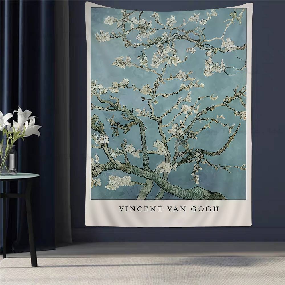 Vincent Van Gogh Great Work DIY Wall Tapestry Hanging Tarot Hippie Wall Rugs Dorm INS Home Decor