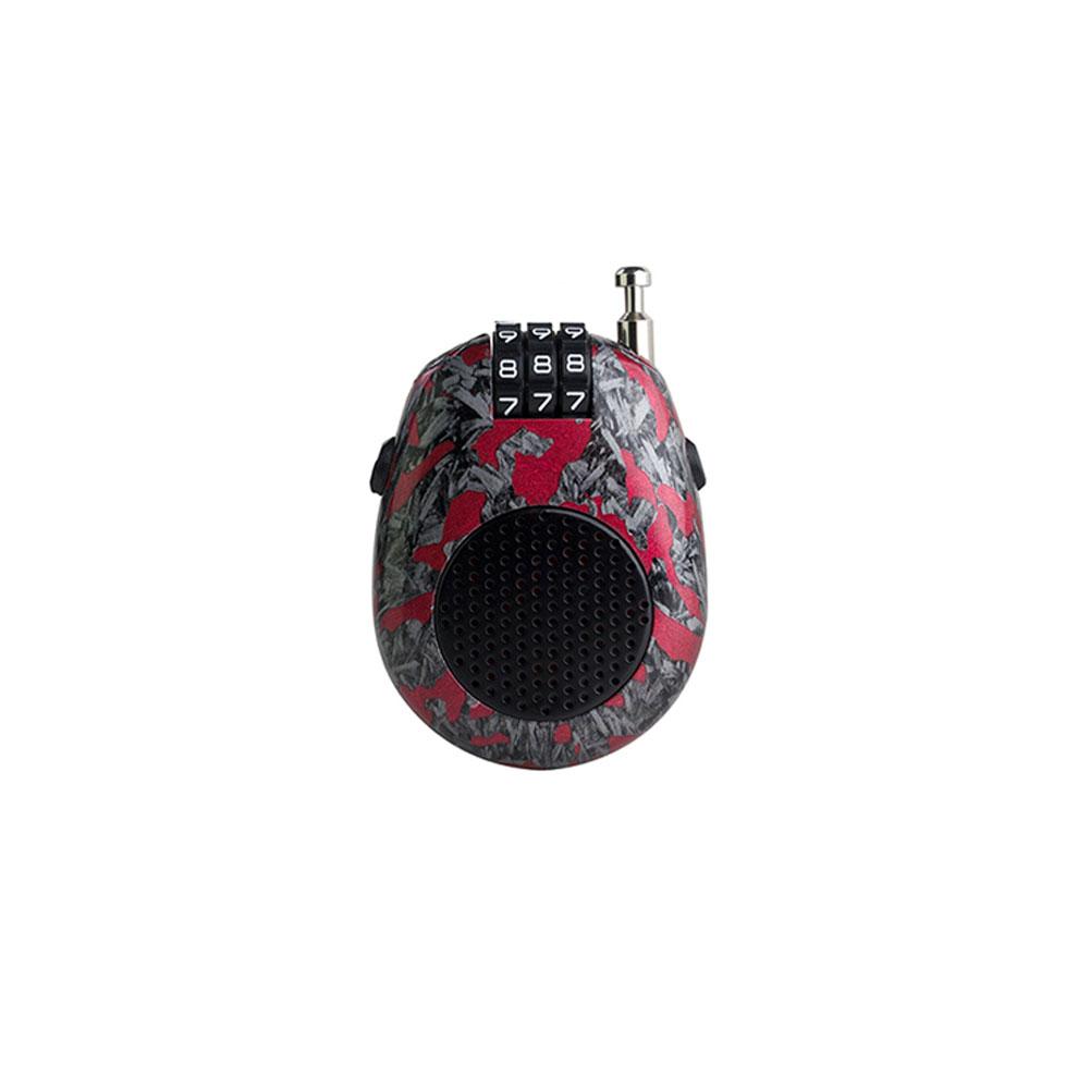 Motorcycle Helmet Combination Lock Portable Durable Retractable Steel Wire Anti-Theft Security Lock for Luggage Bicycle Wallet