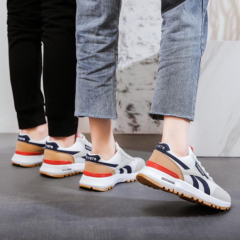 Buy New Couple Running Shoes Breathable Soft Sole Couple Sneakers Women
