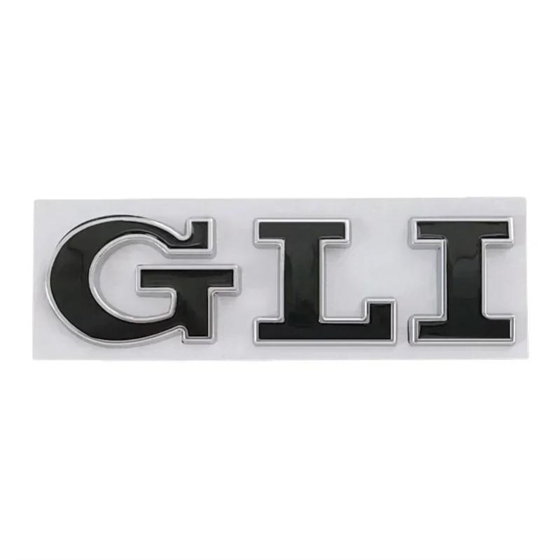 3D Metal Car Letters GLI Logo Rear Trunk Front Grill Badge Emblem Sticker Decals For Jetta MK2 MK4 MK5 MK6 MK7 MK8