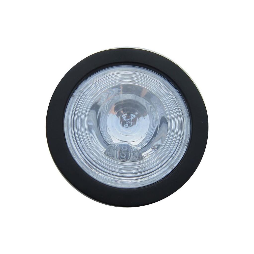 Parking Lights Bus Lights Reverse Tail Lights Grommet Mount, 4 Inch Round Clear Tail Lights, 4 Inch Round Lights Trailer Truck Flasher with 12v Bulbs