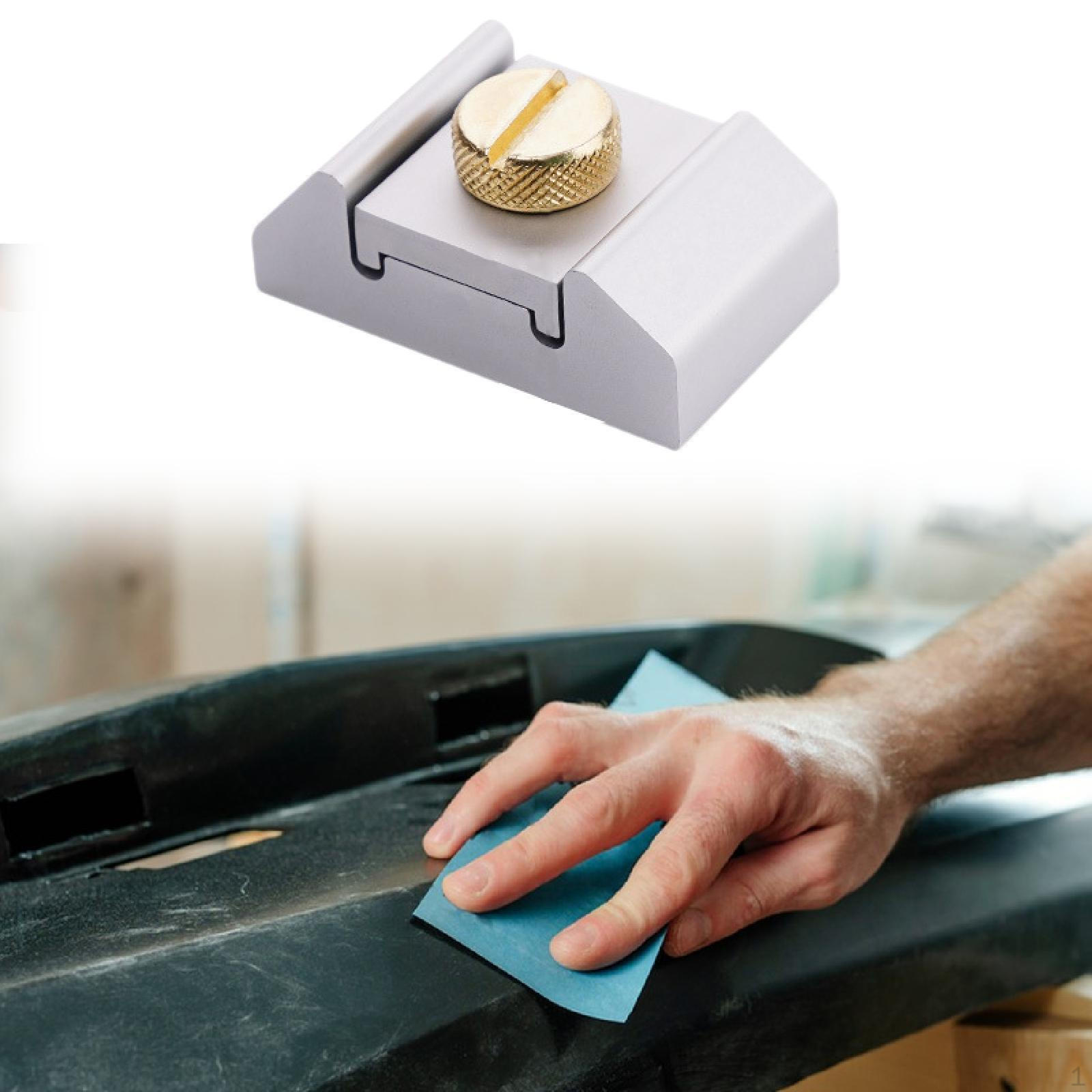 

Ручной шлифовальный блок из алюминиевого сплава, легкий, удобный, практичный держатель для наждачной бумаги Trapezoid