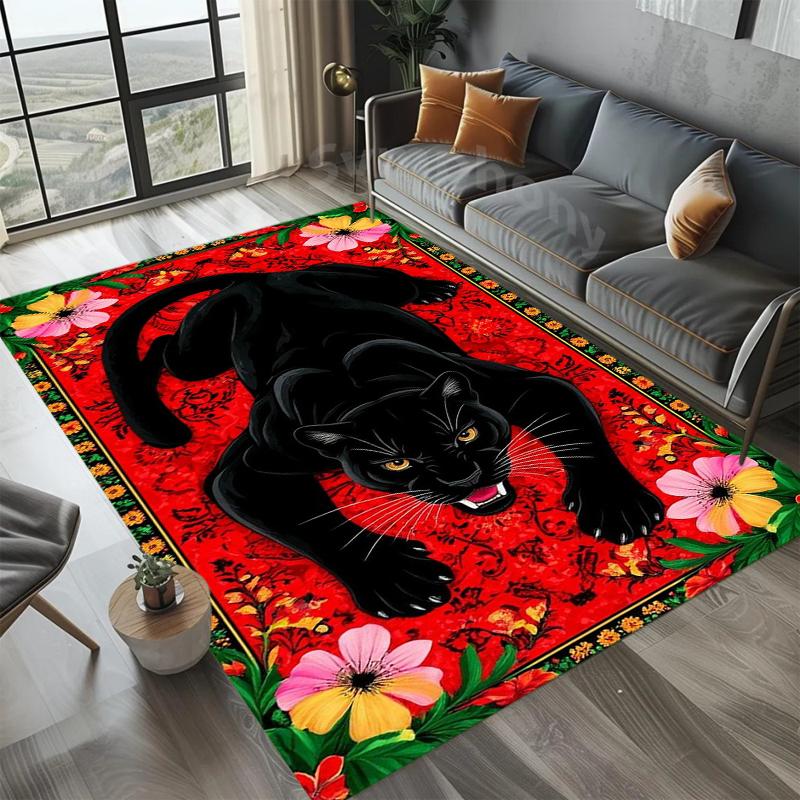 Retro Luxurious Floor Mat Living Room Decorative Carpet Bathroom Anti-slip Pad for Bedrooms Soft and Comfortable Carpet
