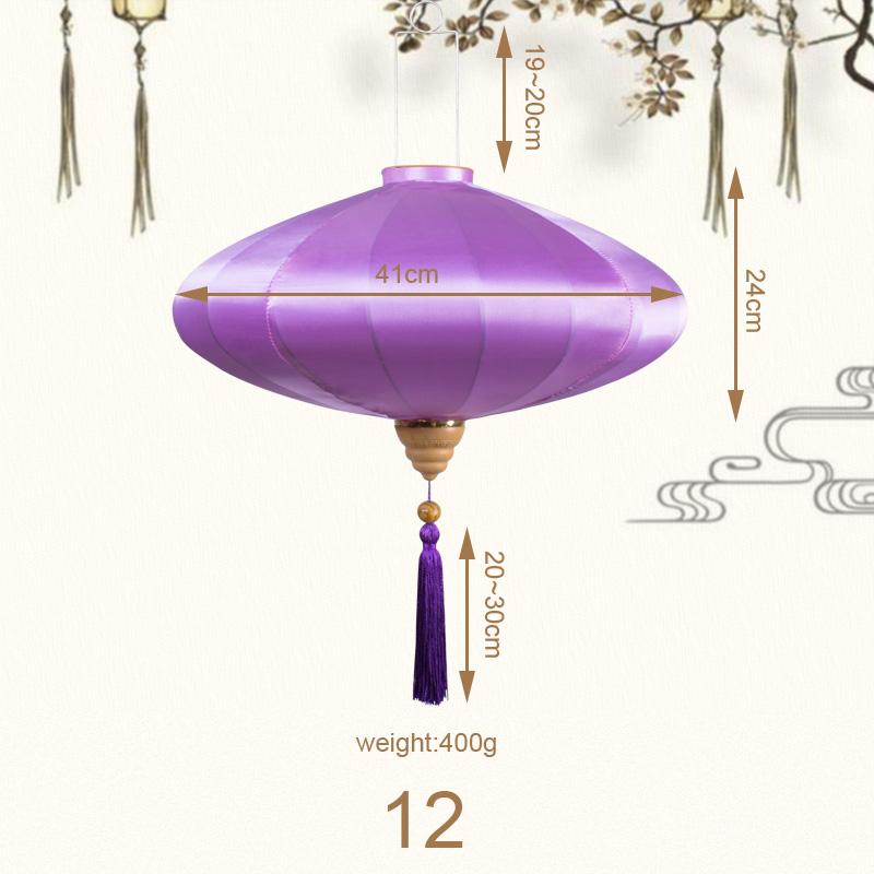 12/14inch Ancient Style Silk Cloth Vietnam Palace Lantern Waterproof Chinese Retro Mid Autumn Wedding Festival Decor Lanterns