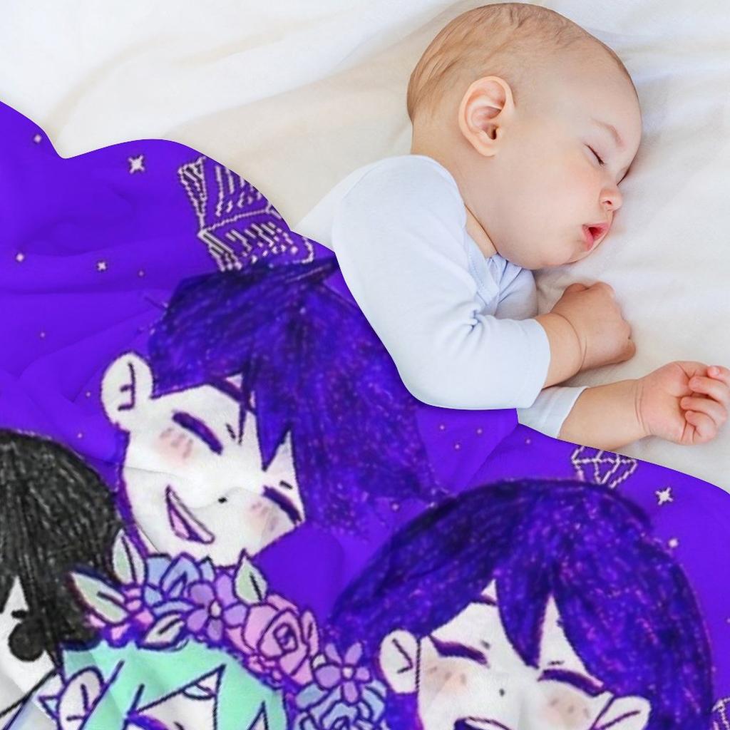 Omori Character II Throw Blanket Bed Covers Blankets Sofas Of Decoration Blankets