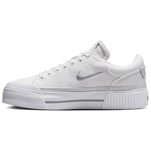 Nike Court Legacy Lift White Light Smoke Grey FZ2606-100 Women's Size