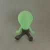 3D Printed Glowing Bulb Figurine Plastic Simulation Bulb Desktop Ornament Glow-in-the-Dark Novelty Mini Bulb Statue
