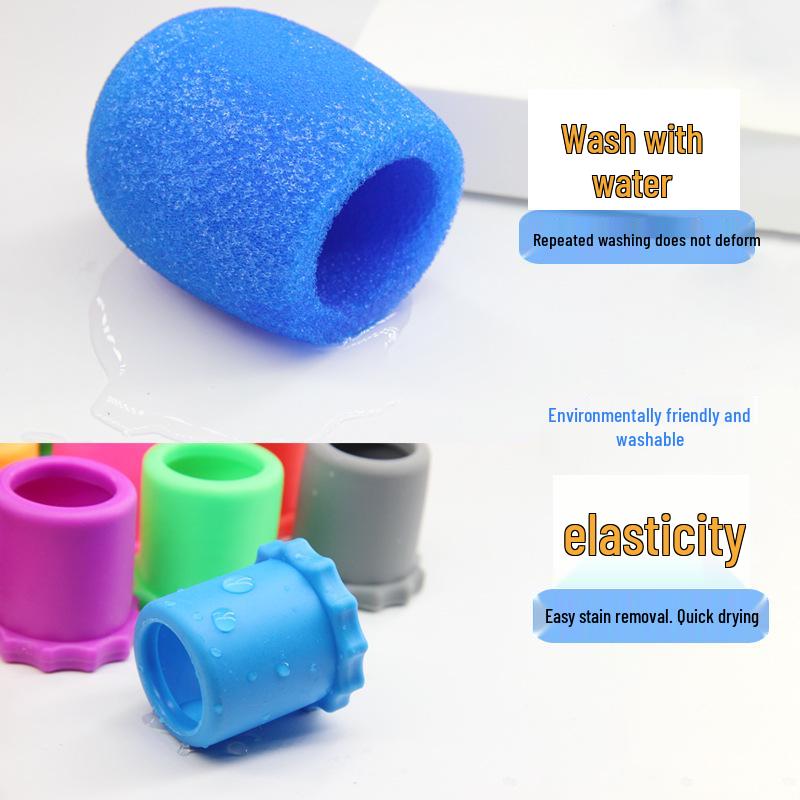 Universal Anti-Slip Microphone Rubber Sleeve - Anti-Fall & Anti-Roll Protection