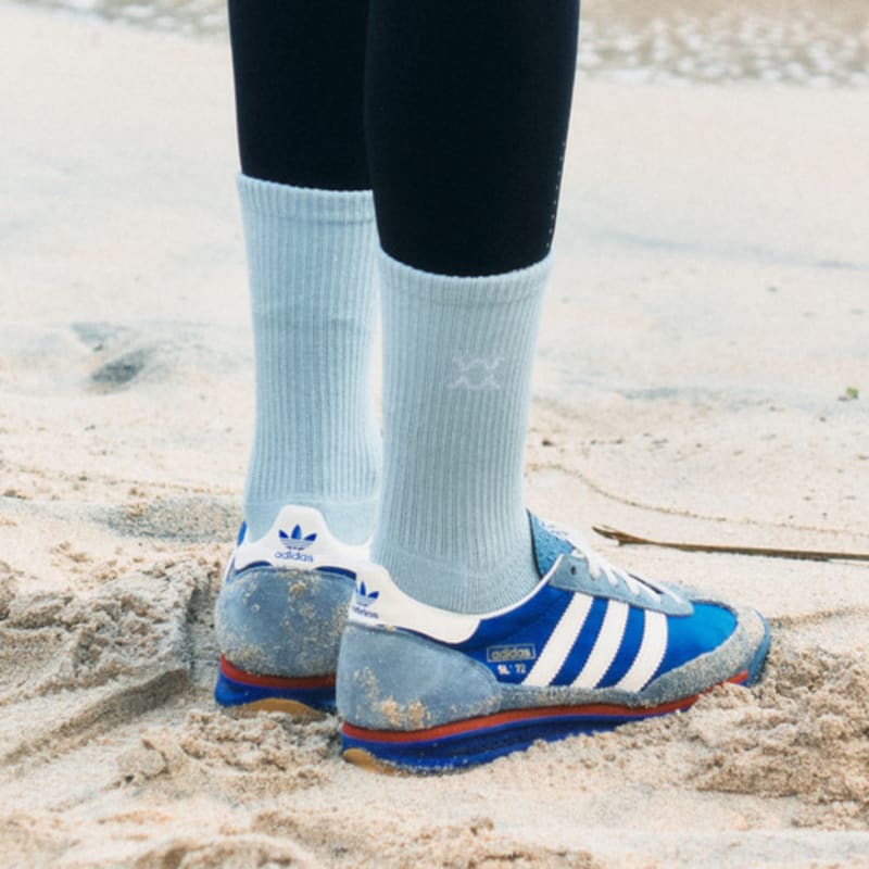 REXY Athletic Non-Slip Double Cushion Crew Socks