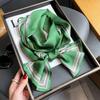 Luxury Design Horse Print Silk Scarf Women Long Soft Satin Hairband Neckerchief Office Hijab Headband Foulard Gift 15*145cm