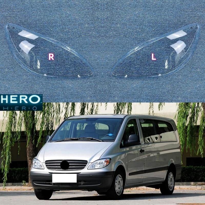 Для Mercedes-Benz Vito Viano W639 2004 2005 2006 2007 2008 2009 2010 Крышка линзы фары Корпус лампы Стекло фары Абажур лампы 1PCS Left Side