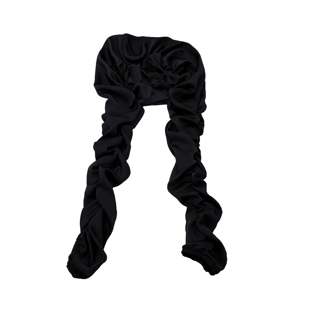Bonnet for Women, Breathable Bonnet for Sleeping, Elastic Sleep Cap for Long Hair Braids Black