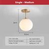 Nordic Multi Head Glass Ceiling Light For Cloakroom Balcony Corridor Aisle Light Entryway Light Living Rooms Home Decor Luxury