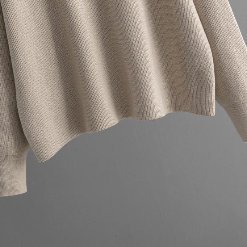 HNXC Solid-color High-neck Sweater, Split Half-body, Body-hugging Skirt, Two-piece Autumn and Winter Knitted Suit for Women