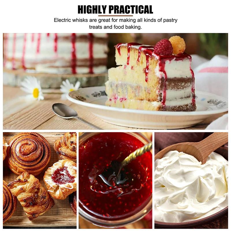 Handmixer Electric Handheld - 7 Speed Portable Kitchen Mixer Electric With 5 Stainless Steel Accessories Whisk