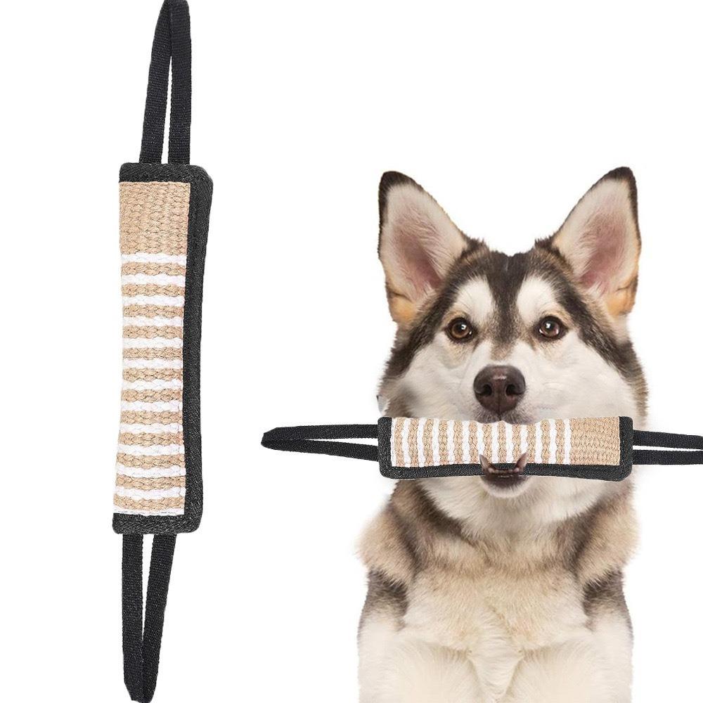 

Interactive Dog Bite Pillow Bite-resistant Pet Chew Sticks Dog Tug Toy for Cats and Dogs чёрный