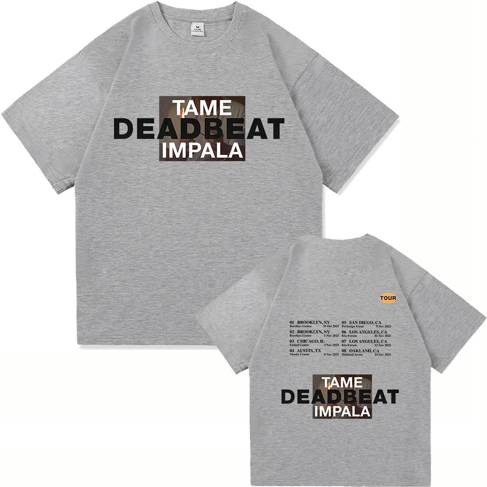 

Tame Impala Deadbeat 2025 Новий Альбом Футболка Deadbeat Тур Чоловічий Жіночий Одяг Харадзюку Високоякісний Одяг Бавовняні Футболки S