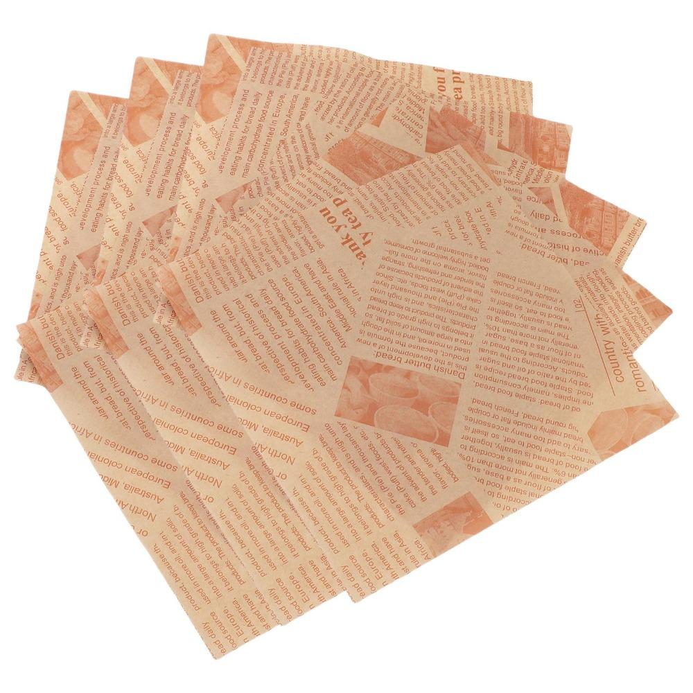 500PCS Paper Greaseproof Deli Paper Sheet Sandwich Wrapping Sheet Burgers Sandwiches French Fries