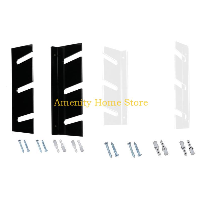 F26C Contemporary Acrylic Skateboard Organizer Wall Mount Holder for Skateboard Enthusiasts Professionals and Shop Owners