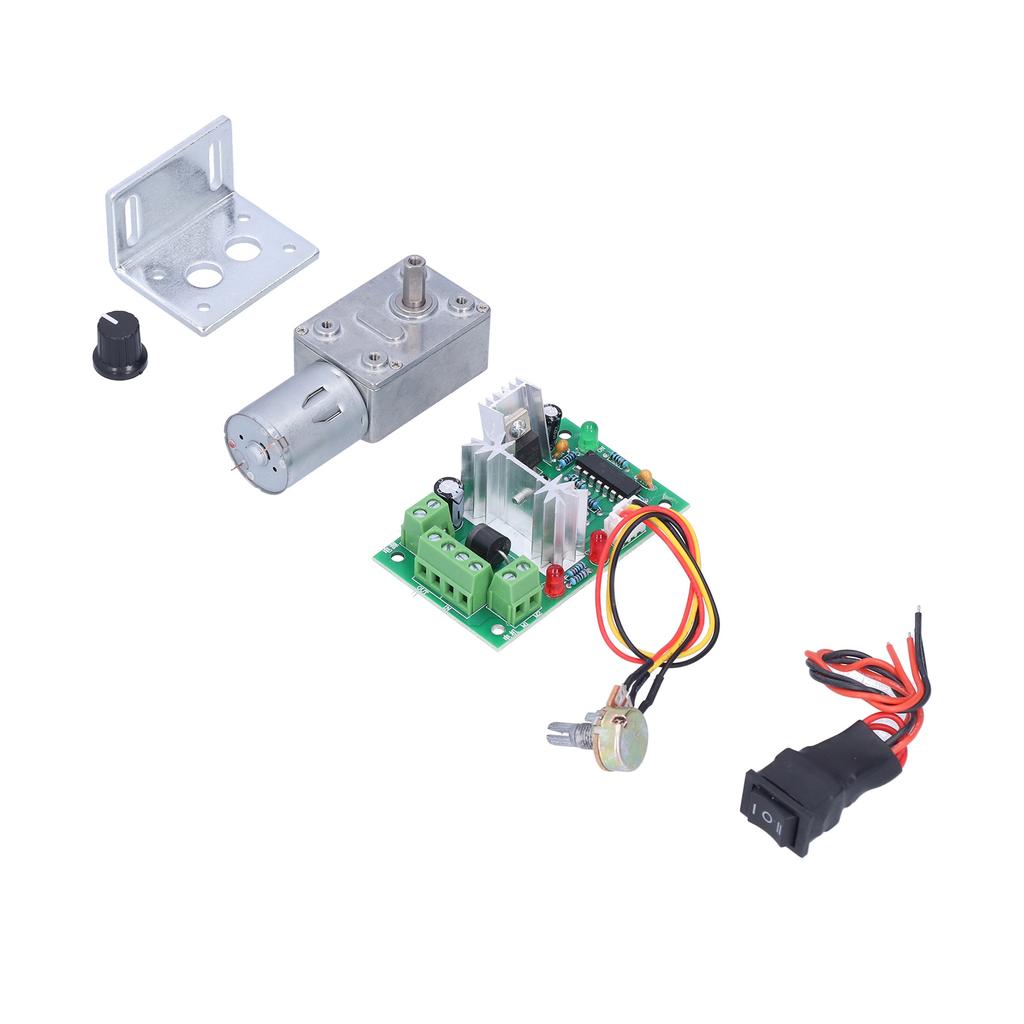 DC 24V Schneckengetriebemotor mit Regler Mini-Turbinengetriebe mit hoher Torsion für Roboter Elektronik