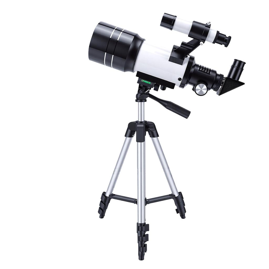 Professional Astronomical Telescope High Powered 70x300mm Astronomical Refracting Telescope with Tripod Barlow Lenses