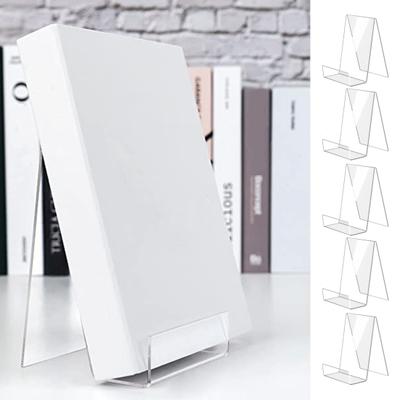 5-teilige Acryl-Displayhalterung, transparenter Staffeleiständer, glatte Kante, gratfrei, hohe Stabilität, Displayhalter für Zeitschriften, Postkarten, Bücher