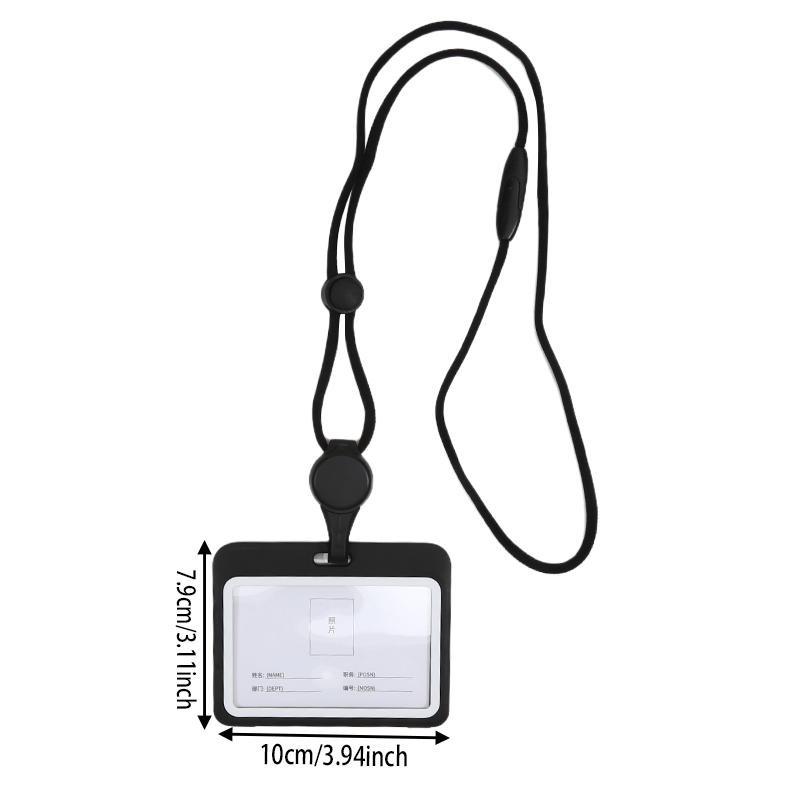 Lanyards Credential Holder Transparent Retractable Badge Reel With Lanyard Nurse Accessories for Work Removable ID Card Holder