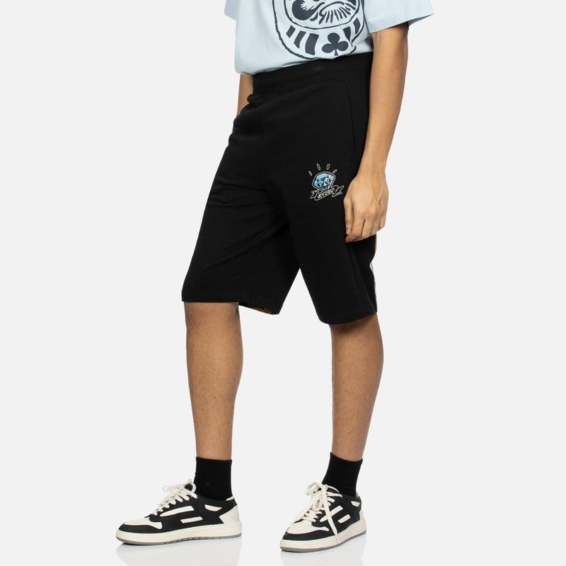 Evisu Casual Shorts Men's Black Moderate 2ESHTM4ST1062XXCT
