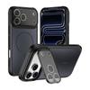 For Magsafe Magnetic Phone Case for IPhone 17 Air 16 15 Plus14 13 12 11 Pro Max Shockproof Lens Bracket Matte Acrylic Back Cover