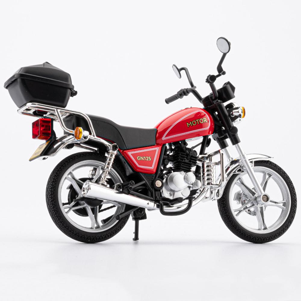 1:12 Suzuki GN125 Honda JH-70 Models Motorcycle Toys Alloy Diecast Car Shock Absorption with Light Miniature Motorbick Boy Gifts
