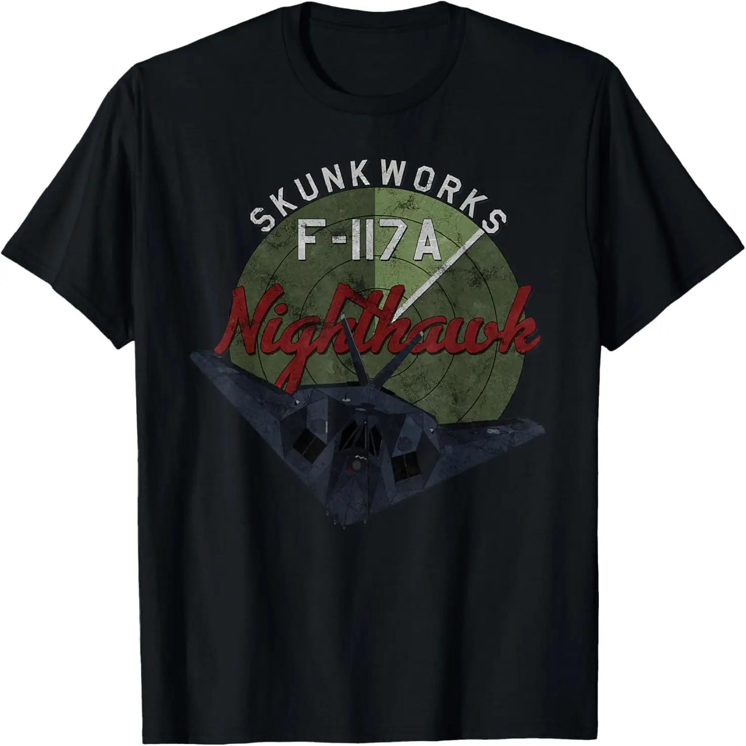 F-117 Nighthawk Stealth Airplane Vintage Distressed T-shirt T-Shirt S