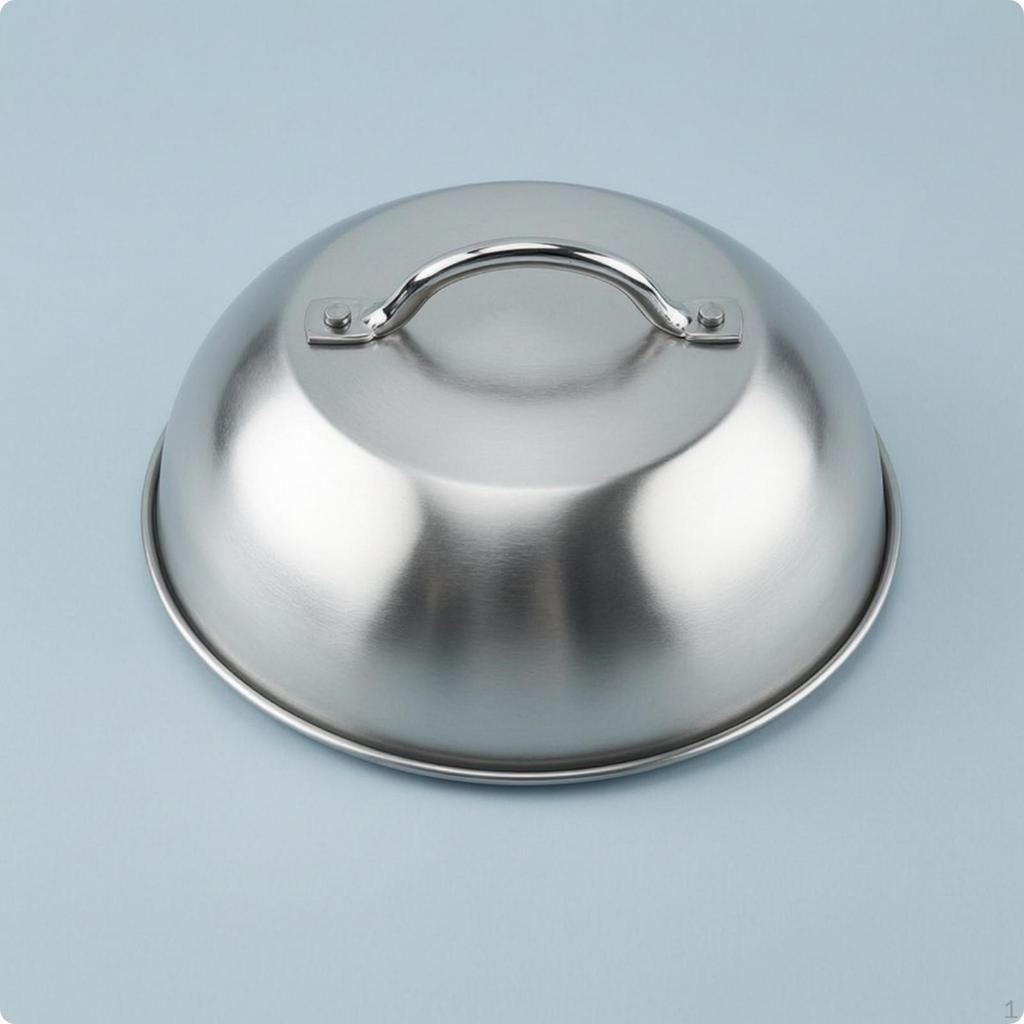 Heat Dome Cover Stainless Steel Melting Flat Surface Basting for Home Cooks, Chefs,