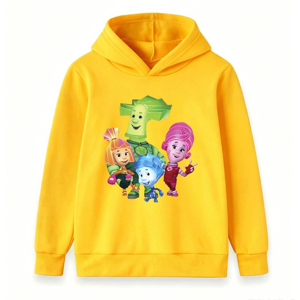 Kids Boys Girls Hooded Sweatshirt, Cute The Screaming Cartoon Print Casual Pullover Hoodie for Children Daily Wear